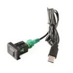 Car Center Console CD Reserved Position Modified 3.3 x 2.3cm USB Interface Conversion Cable for Volkswagen / Audi / Skoda, Cable Length: 1m - Image 2