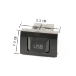 Car Center Console CD Reserved Position Modified 3.3 x 2.3cm USB Interface Conversion Cable for Volkswagen / Audi / Skoda, Cable Length: 1m - Image 4