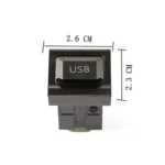 Car Center Console CD Reserved Position Modified USB Port 2.6x2.3cm for Volkswagen / Audi / Skoda - Image 3