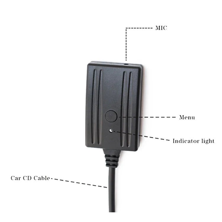 CRP4345_4.webp Car AMI MMI2G Multimedia Bluetooth Music AUX Digital Audio Cable + MIC + Music Change for Audi Q7 A6L A8L A4L - Image 5