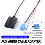 Car Bluetooth Music AUX Audio Cable + MIC for Audi / Volkswagen - Image 2