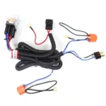 12V 2-lamp Car Headlight Modification Wiring Harness Brightener Cable - Image 4