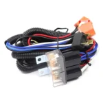 12V 2-lamp Car Headlight Modification Wiring Harness Brightener Cable - Image 5