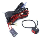 24V 2 in 1 Car / Motorcycle LED Spotlight Headlight Flashing Wiring Harness Cable - Image 2