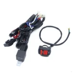 24V 2 in 1 Car / Motorcycle LED Spotlight Headlight Flashing Wiring Harness Cable - Image 3