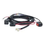 24V 2 in 1 Car / Motorcycle LED Spotlight Headlight Flashing Wiring Harness Cable - Image 4