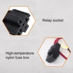 24V 2 in 1 Car / Motorcycle LED Spotlight Headlight Flashing Wiring Harness Cable - Image 6