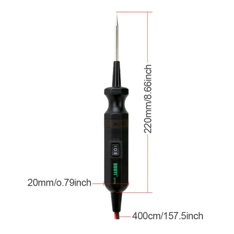 CRP4492_2.webp DUOYI DY18 Car Circuit Tester Probe Diagnostic Tool 12V 24V Current Voltmeter - Image 3