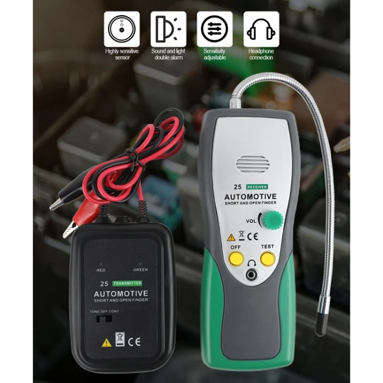 CRP4494_7.webp DUOYI DY25 Car Tester Cable Short & Open Circuit Finder Tester Tracer Diagnose Tone Line Finder - Image 8