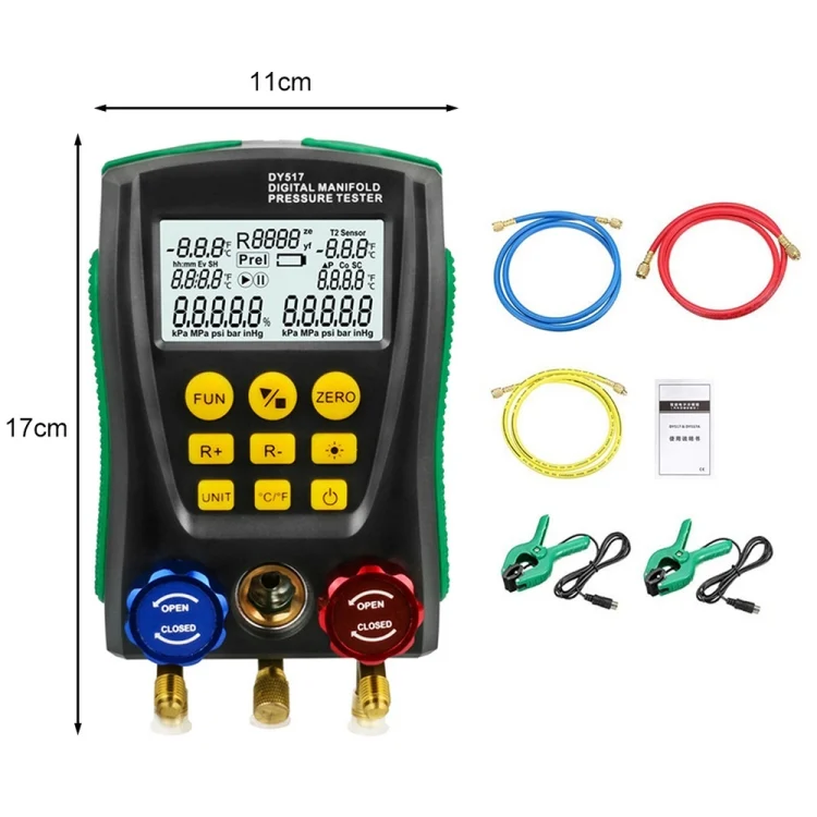 CRP4499_5.webp DUOYI DY517A Car Air Conditioning Diagnostic Instrument Temperature Monitor Fluoride Meter - Image 6