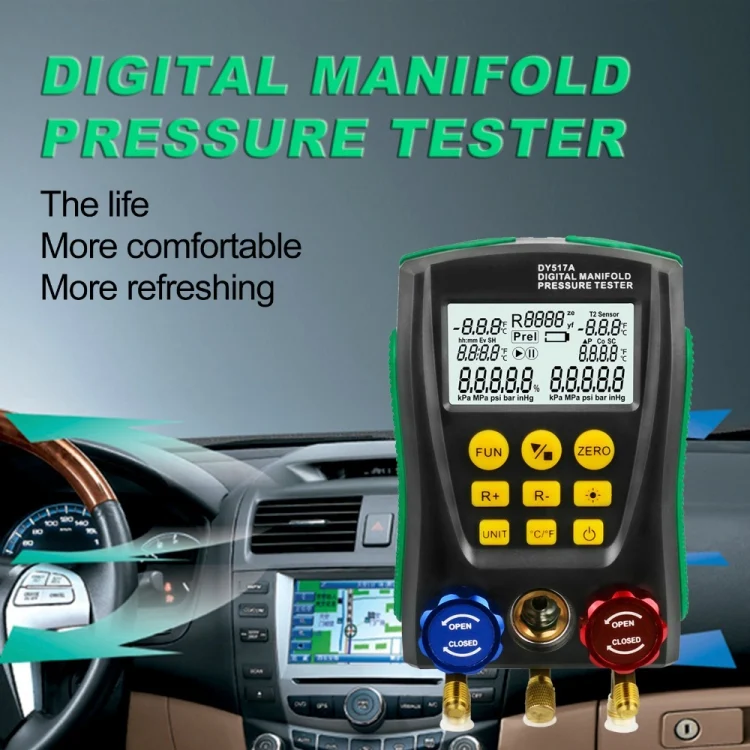 CRP4499_8.webp DUOYI DY517A Car Air Conditioning Diagnostic Instrument Temperature Monitor Fluoride Meter - Image 9
