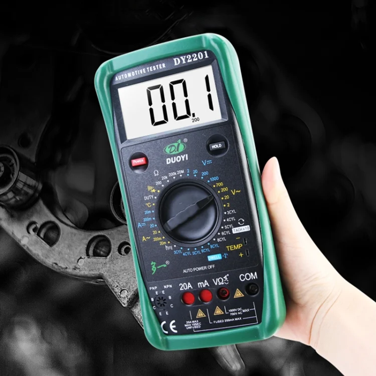 CRP4501_6.webp DUOYI DY2201 Car High-precision Digital Automobile Multi-function Maintenance Automatic Universal Meter - Image 7