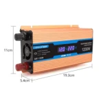 Carmaer Modified Sine Wave 24V to 220V 1200W Car Multi-function Double Digital Display Inverter Household Power Converter - Image 3