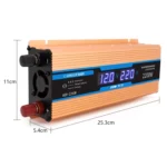 Carmaer Modified Sine Wave 48V to 220V 2200W Car Multi-function Double Digital Display Inverter Household Power Converter - Image 3