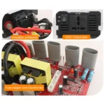 Carmaer 24V to 220V 2200W Three Socket Car Double Digital Display Inverter Household Power Converter - Image 5