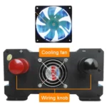 Carmaer 60V to 220V 3000W Intelligent Fan Car Double Digital Display Inverter Household Power Converter - Image 3