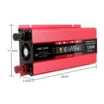 Carmaer Universal 24V to 220V 1200W Car LCD Display Inverter Household Power Converter - Image 3