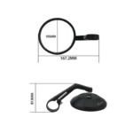 SF-166 Motorcycle Rearview Mirror Handle Reflective Mirror - Image 5
