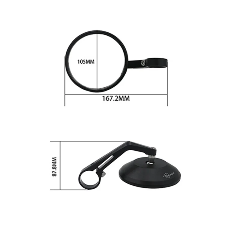CRP4665_4.webp SF-166 Motorcycle Rearview Mirror Handle Reflective Mirror - Image 5