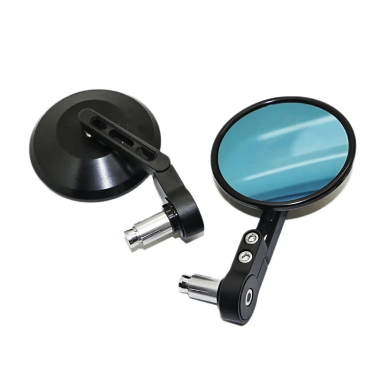 CRP4690.webp SF-158 Motorcycle Round Blue Glass Adjustable Rearview Mirror Handle Reflective Mirror - Image 1
