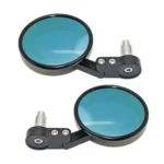 SF-158 Motorcycle Round Blue Glass Adjustable Rearview Mirror Handle Reflective Mirror - Image 2