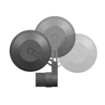 SF-158 Motorcycle Round Blue Glass Adjustable Rearview Mirror Handle Reflective Mirror - Image 4