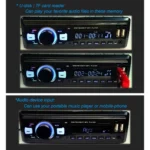 1-Din Car DAB Radio Player Stereo System FM Receiver, Support Bluetooth & U Disk & MP3 & TF Card - Image 4