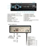 1-Din Car DAB Radio Player Stereo System FM Receiver, Support Bluetooth & U Disk & MP3 & TF Card - Image 5