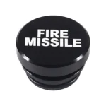 2 PCS Car / Motorcycle FIRE MISSILE Letter Metal Cigarette Lighter Dust Cover - Image 2