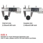 2 PCS Car / Motorcycle FIRE MISSILE Letter Metal Cigarette Lighter Dust Cover - Image 4