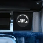 2 PCS Car / Motorcycle FIRE MISSILE Letter Metal Cigarette Lighter Dust Cover - Image 5