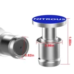 2 PCS 12V Car / Motorcycle NITROUS Letter Metal Cigarette Lighter Cigarette Butt - Image 3