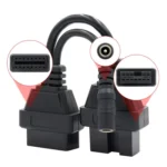 12Pin to 16Pin Car OBD2 Conversion Cable OBDII Diagnostic Adapter Cable for Mitsubishi - Image 4
