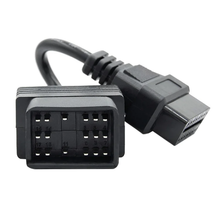 CRP4733_1.webp 17Pin to 16Pin Car OBD2 Conversion Cable OBDII Diagnostic Adapter Cable for Toyota - Image 2