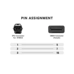 16Pin to 3Pin Motorcycles OBD2 Conversion Cable OBDII Diagnostic Adapter Cable for KYMCO - Image 5