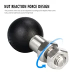 WUPP PJ-416A2 YF-213 Motorcycle Rearview Mirror Mount M10 Bracket Fixed Ball Head - Image 2