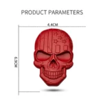 Three-dimensional Devil Skull Metal Plating Car Sticker - Image 3