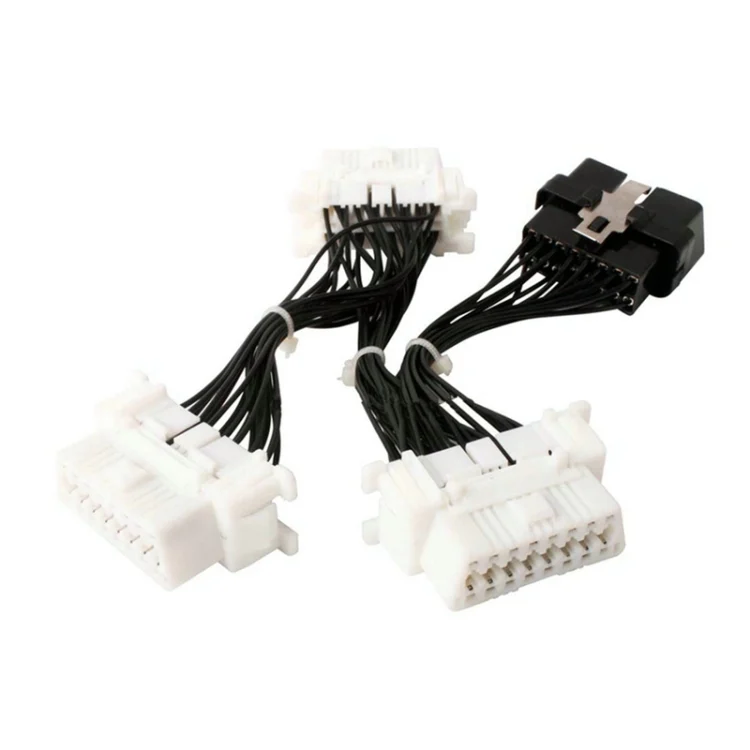 CRP4826_1.webp ELM327 OBD2 16Pin Male to 3 Female Car Diagnostic Cable - Image 2