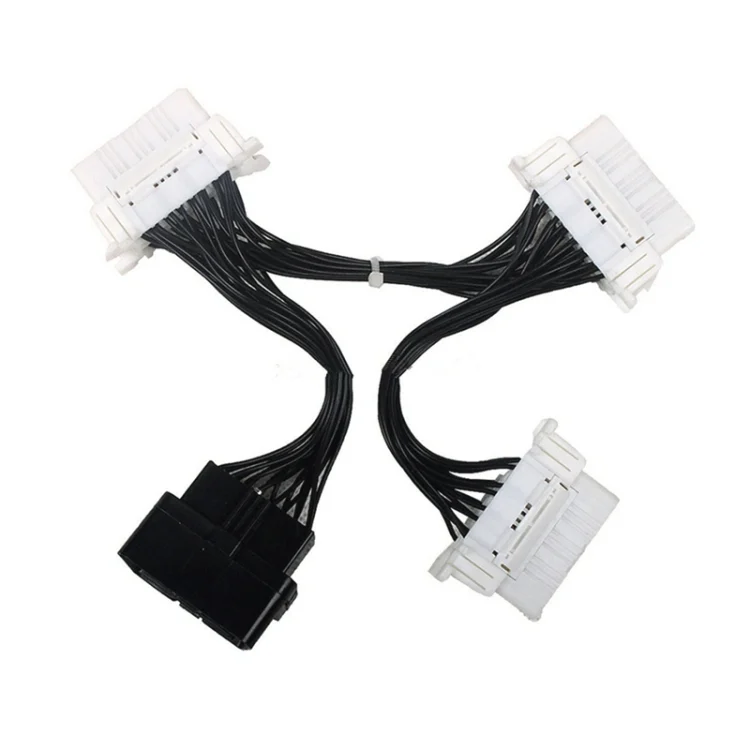 CRP4826_2.webp ELM327 OBD2 16Pin Male to 3 Female Car Diagnostic Cable - Image 3