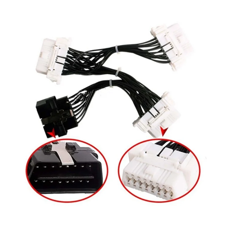 CRP4826_3.webp ELM327 OBD2 16Pin Male to 3 Female Car Diagnostic Cable - Image 4