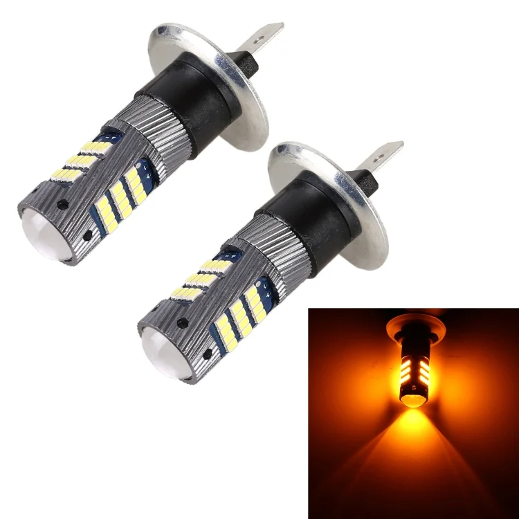 CRP4857YL.webp 1 Pair H1 DC12V / 5W Car LED Fog Light with 42LEDs SMD-2016 Lamp Beads - Image 1