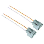 1 Pair 9005 Bulb Holder Base Female Socket with Cable for Honda - Image 2