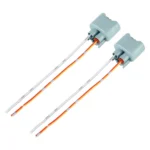 1 Pair 9005 Bulb Holder Base Female Socket with Cable for Honda - Image 3