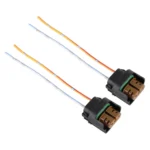 1 Pair 9006 Bulb Holder Base Female Socket with Cable for Volkswagen - Image 2