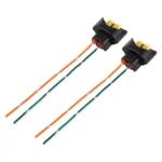 1 Pair Car H9 Bulb Holder Base Female Socket with Cable - Image 3