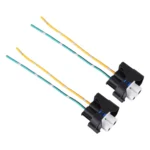 1 Pair Car H11 Bulb Holder Base Female Socket with Cable for Ford - Image 2