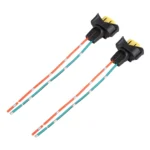 1 Pair Car H11 Bulb Holder Base Female Socket with Cable for Nissan - Image 3