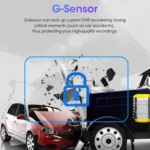 PZ710-W 7 inch Car Digital Wireless Rear-view Split-screen Monitor Single Record - Image 9