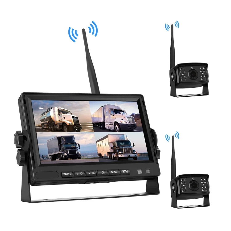CRP4899.webp PZ710-W 7 inch Car Digital Wireless Rear-view Split-screen Monitor Dual Record - Image 1