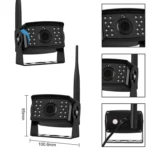 PZ710-W 7 inch Car Digital Wireless Rear-view Split-screen Monitor Dual Record - Image 5